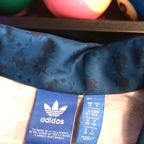 ADIDAS × FARM RIO Blue BORBOMIX Collector ZIPS Track Jacket & Leggings SET NWT S - Picture 12 of 16